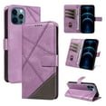 thumbnail image 1 of Designed for iPhone 16 Pro Max Case Wallet, Women Girls Flip Folio Cover with PU Leather Kickstand Credit Card Holders Slots Wrist Strap Full Body Protection Phone Case for iPhone 16 Pro Max, Purple, 1 of 6