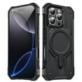 thumbnail image 1 of Designed for iPhone 16 Pro Max - Compatible with MagSafe Support Wireless Charging Rugged Shockproof Anti-Slip Military Grade Protective Phone Cover for iPhone 16 Pro Max, Black, 1 of 7