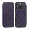 thumbnail image 1 of Designed for iPhone 16 Pro Max Flip Phone Case,Compatible with Mag-Safe,with RFID Blocking Credit Card Holder,PU Leather Folio Flip Protective Shockproof Rugged Phone Case Cover,Purple, 1 of 9