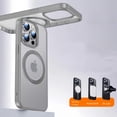thumbnail image 1 of Designed for iPhone 16 Pro Max Magnetic Case, 360°Rotatable Ring Kickstand Case Compatible with Mag-Safe Military-Grade Shockproof Protection Kickstand Hard Cover for iPhone 16 Pro Max, Titanium, 1 of 15