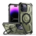 thumbnail image 1 of Designed for iPhone 16 Pro Max Magnetic Case, Compatible with Magsafe, Built-in Ring Kickstand Heavy Duty Shockproof Protection Armor Phone Case Cover for iPhone 16 Pro Max, Armygreen, 1 of 7