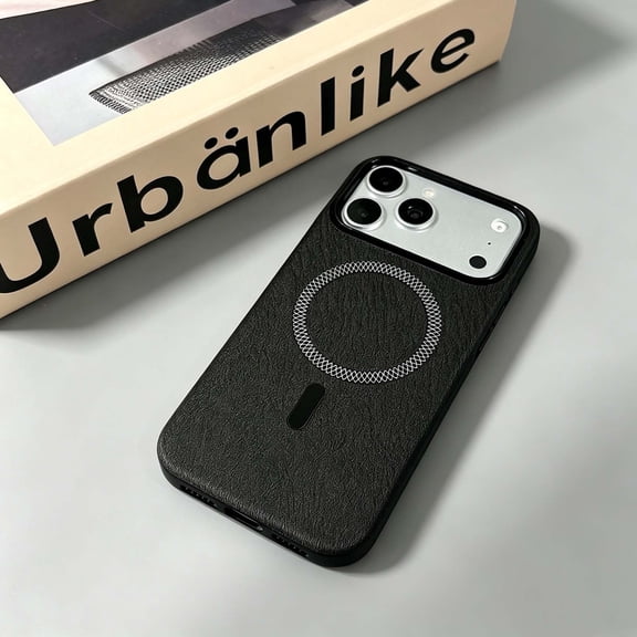Designed For iPhone 16 Pro Max Phone Case,Fit For Wireless Charging,Non-Slip Texture Back,PC + TPU Shockproof Anti-fall Drop Protection Ultra Slim Durable Rugged Phone Case Cover,Black