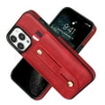 thumbnail image 1 of Designed for iPhone 16 Pro Max Wallet Case with Adjustable Wrist Strap Kickstand PU Leather Credit Card Holder Heavy Duty Shockproof Hybrid Rugged Protective Cover for Women Men, Red, 1 of 6