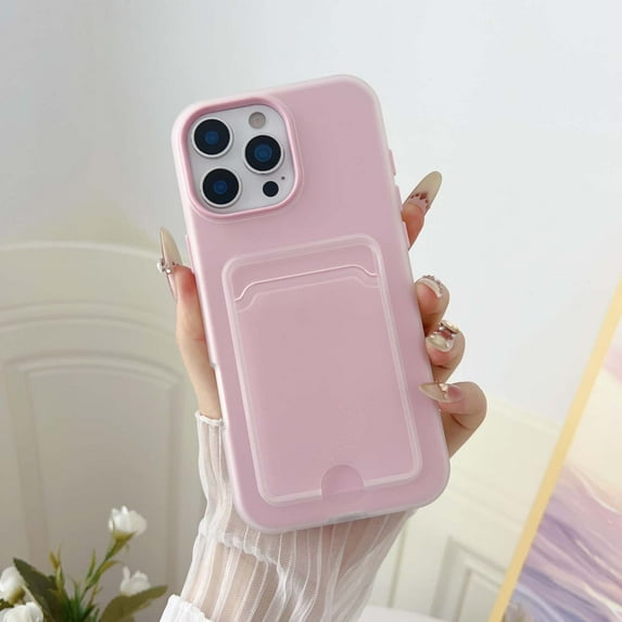 Designed for iPhone 16 Pro Phone Case,2-in-1 Design,With Card Slots,Heavy Duty Shockproof Slim Fit Drop Resistant Soft TPU&PC Hybrid Protective Rugged Phone Case For iPhone 16 Pro,B