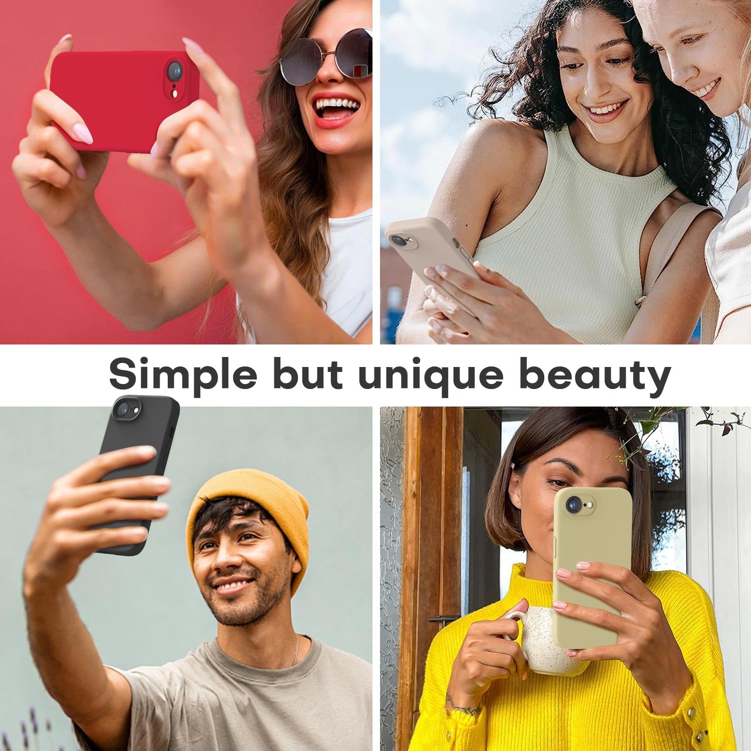 LOVE 3000 Designed For IPhone 13 Case, Premium Silicone With [Camera Protection] [Soft Anti-Scratch Microfiber Lining] Shockproof Protective Phone Case For IPhone 13 Women Men Girls 6.1", Yellow