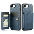 thumbnail image 1 of Designed for iPhone 16e Case Wallet with RFID Blocking Card Holder PU Leather Credit Card Slots Cash Pocket Phone Cases for Men Women Back Flip Magnetic Clasp Protective Cover,Blue, 1 of 9
