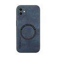 thumbnail image 1 of Designed for iPhone 16e Magnetic Case, [Compatible with Magsafe] Military Shockproof Protective PU Leather Matte Back Anti-Scratch Phone Case for iPhone 16e,Blue, 1 of 9