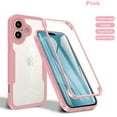 thumbnail image 1 of Designed for iPhone 17 Case Full-Body Bumper Case Cover Built in Screen Protector Shockproof Transparent Back 360 Full Body Protective Case for iPhone 17, Pink, 1 of 7