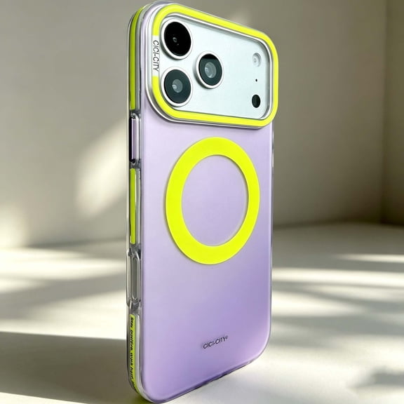 Designed For iPhone 17 Phone Case,Compatible with Mag-Safe,Ultra Shockproof Anti-Scratch Cover,Vibrant Contrasting Color Design,Non-slip Glossy Durable Thin Fit Phone Case,D