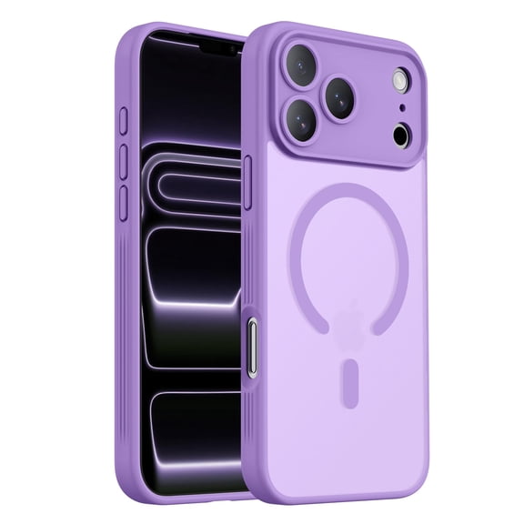 Designed for iPhone 17 Pro Max Case, Compatible with MagSafe, [Camera Protection] [15FT Military Drop Protection] Shockproof Translucent Matte Anti-Slip Phone Case,