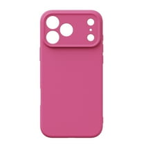 Designed for iPhone 17 Pro Max Case, Shockproof Liquid Silicone Protective Phone Case with Soft Anti-Scratch Microfiber Lining Slim Lightweight Phone Cover Case for iPhone 17 Pro Max, Rose