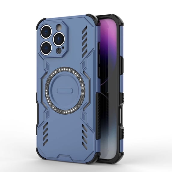 Designed for iPhone 17 Pro Max Magnetic Phone Case,Compatible with Mag-Safe,Military-Grade Protection,Heavy Duty Shockproof Anti-fall Tough Rugged Dropproof Phone Case for iPhone 17 Pro Max,Blue