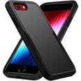 thumbnail image 1 of Entronix Heavy Duty Case Compatible with iPhone 8 / iPhone 7, Hybrid Hard Cover, Black, 1 of 8