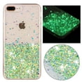 thumbnail image 1 of Designed for iPhone 8 Plus / iPhone 7 Plus Bling Glitter Case Glow in The Dark Funny Moving Liquid Shiny Sparkle Flowing Quicksands Waterfall Noctilucent Fluorescent for Women Girls Case,Green, 1 of 6