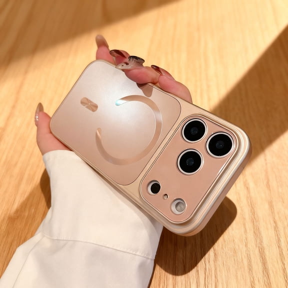 Designed For iPhone Air Phone Case,[Compatible with Mag-safe],[Full Camera Protection],Glossy Shockproof Ultra Slim Rugged Anti-fall Drop Protection,Durable Thin Fit Phone Case,Desertgold