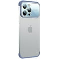 thumbnail image 1 of Designed for iPhone Case,Anti-Fall Borderless Slim No Back Bumper with Large View Camera Lens Protection Shockproof Protective Cover Phone Case (iPhone 14 Pro Max,Blue), 1 of 6