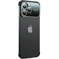 thumbnail image 1 of Designed for iPhone Case,Anti-Fall Borderless Slim No Back Bumper with Large View Camera Lens Protection Shockproof Protective Cover Phone Case (iPhone 15 Pro,Black), 1 of 6