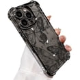 thumbnail image 1 of Designed for iPhone Case,Cute Simple Line Butterfly Pattern Four Corner Silicone Camera Lens Protection Shockproof Cover Phone Case (Black,iPhone 13 Pro), 1 of 6