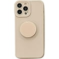 thumbnail image 1 of Designed for iPhone Case,Cute Simple Silicone with Round Kickstand Camera Lens Protection Shockproof Protective Cover Phone Case (White,iPhone 14 Pro), 1 of 6