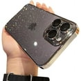 thumbnail image 1 of Designed for iPhone Case,Luxury Electroplated Frame Glitter Sparkle Sparkly Clear Camera Lens Protection Shockproof Protective Cover Phone Case (Grey,iPhone 13 Pro Max), 1 of 6