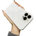 thumbnail image 1 of Designed for iPhone Case,Luxury Electroplated Hard PC Aurora Laser Camera Lens Protection Shockproof Protective Cover Phone Case (White,iPhone 14 Pro), 1 of 5