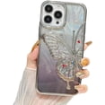 thumbnail image 1 of Designed for iPhone Case,Luxury Electroplated Liquid Floating Gradient Glitter Quicksand Butterfly Camera Lens Protection Shockproof Protective Cover Phone Case (iPhone 13 Pro,Grey), 1 of 5