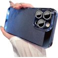 thumbnail image 1 of Designed for iPhone Case,Luxury Electroplated Ultra Thin Heat Dissipation with Camera Lens Protection Shockproof Protective Cover Phone Case (iPhone 14 Pro Max,Blue), 1 of 5