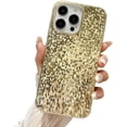 thumbnail image 1 of Designed for iPhone Case,Luxury Electroplating Glitter Sparkle Sparkly Bling Camera Lens Protection Shockproof Protective Cover Phone Case (iPhone 12 Pro,Gold), 1 of 6