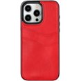 thumbnail image 1 of Designed for iPhone Case,Luxury Leather with Multiple Card Holder Camera Lens Protection Shockproof Protective Cover Phone Case (iPhone 13 Pro Max,Red), 1 of 6