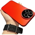 thumbnail image 1 of Designed for iPhone Case,Luxury Matter Skin Touch Hard PC Circular Camera Lens Protection Shockproof Protective Cover Phone Case (iPhone 14 Pro,Orange), 1 of 5