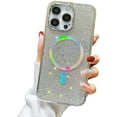 thumbnail image 1 of Designed for iPhone Case,Luxury Sparkling Diamond Cover Glitter Shiny Rhinestone (Compatible with Magsafe) Shockproof Protective Cover Phone Case (iPhone 15 Plus,White), 1 of 6