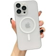 thumbnail image 1 of Designed for iPhone Case,Slim Thin Matte Translucent Skin Touch[Compatible with Magsafe] Shockproof Protective Cover Phone Case (iPhone 15 Plus,White), 1 of 6