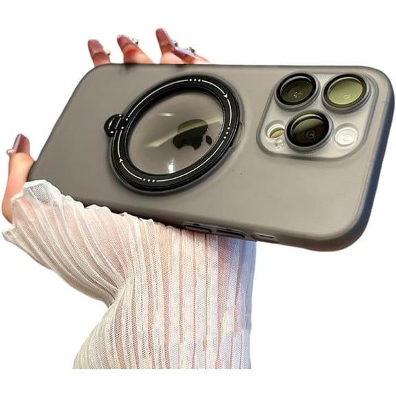 Designed for iPhone Case,Slim Translucent Matte[Invisible Durable Ring] [Compatible with MagSafe] [Military-Grade Fall Protection] Shockproof Protective Cover Phone Case (iPhone 14 Pro,Black)