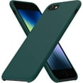 thumbnail image 1 of Designed for iPhone SE 2020 Case, iPhone SE 2022/iPhone 7/8 Case, Liquid Silicone Case with Open Bottom, Soft Gel Rubber Case Cover for iPhone SE 3rd Gen/2nd Gen 4.7 inch - Clover Green, 1 of 11
