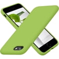 thumbnail image 1 of Designed for iPhone SE Case 2022/2020, Designed for iPhone 7 8 Case, Silicone Ultra Slim Shockproof Phone Case with [Soft Microfiber Lining], 4.7 inch, Sprout Green, 1 of 14