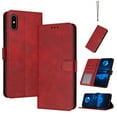 thumbnail image 1 of Designed for iPhone XR Case Wallet, Men Women Flip Folio Cover with PU Leather Stand Credit Card Holders Slots Wrist Strap Soft TPU Inner Phone Case for iPhone XR, Red, 1 of 8