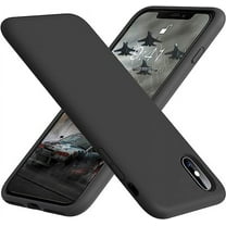 Designed for iPhone Xs Max Silicone Case, Protection Shockproof Dustproof Anti-Scratch Phone Case Cover for iPhone Xs Max, Liquid Silicone Phone Case (Black)