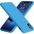 thumbnail image 1 of Entronix Silicone Case Compatible with iPhone Xs Max, Protective Cover, Aqua Blue, 1 of 6