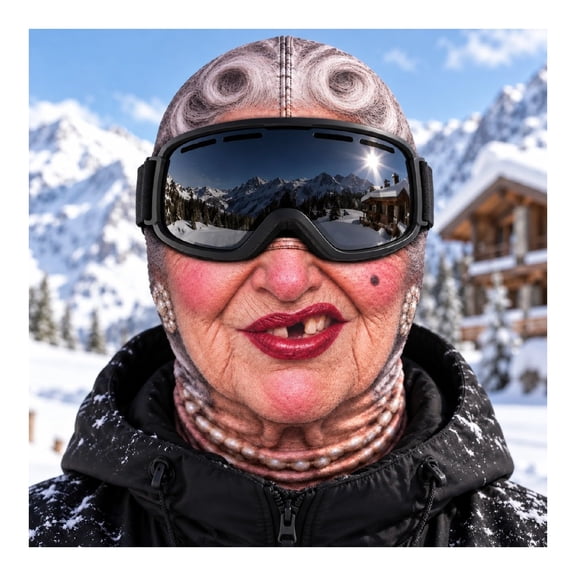 Man Ski Mask Funny Realistic Face Ski Mask 3D Print Windproof Balaclava ...