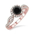thumbnail image 1 of Designer 1.50 Carat Diamond Engagement Ring for Women in 14k Rose Gold, 1 of 3