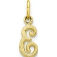 thumbnail image 1 of Designer 10K Yellow Gold Initial E Charm Made In United States -Jewelry By Sweet Pea Creations, 1 of 4
