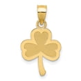 thumbnail image 1 of Designer 14K Yellow Gold 3 Leaf Clover Pendant (Length=17) (Width=12) Made In United States -Jewelry By Sweet Pea Creations, 1 of 4
