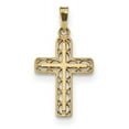 thumbnail image 1 of Designer 14K Yellow Gold Polished Filigree Cross Pendant (Length=27.13) (Width=14.47) Made In United States -Jewelry By Sweet Pea Creations, 1 of 3