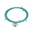thumbnail image 1 of Designer .925 Sterling Silver Memory Coil Heart Charm Bracelet, 1 of 2