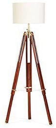 Designer Antique Tripod Floor Lamp Industrial Vintage Marine Tripod Lamp ( Without Lamp Shade )