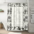 thumbnail image 1 of Designer Art Style Shower Curtain, Animal Pattern Shower Curtain, Bathroom Accessories Waterproof Shower Curtain 72"x72", 1 of 8
