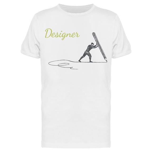 Designer. Artist With A Pencil T-Shirt Men -Image by Shutterstock, Male Small