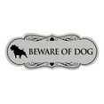 thumbnail image 1 of Designer Beware of Dog Sign(Lt Gray) - Small, 1 of 6