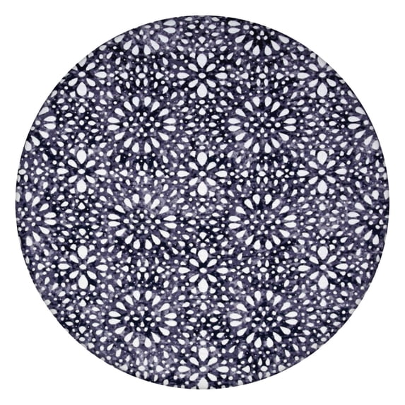 Designer Boho Style Table Cover, Vibrant Floral Print with Elastic Hem for Up to 56 Inches