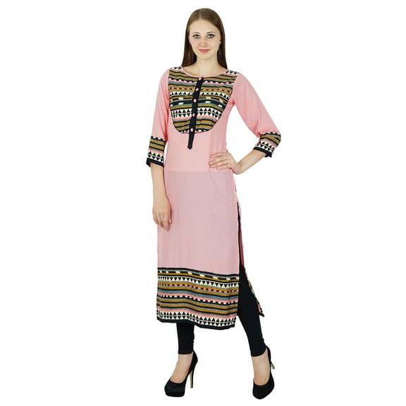 Designer Bollywood Ethnic Kurta Women Cotton Printed Kurti Casual Tunic Dress